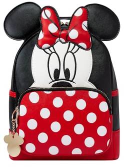 Disney Rucksack Minnie Mouse | Minnie Mouse Rucksack Damen | Minnie Maus Tasche Frauen | Einheitsgröße Schwarz von Disney