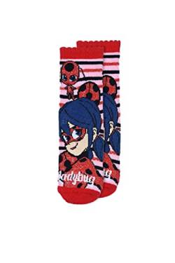 Disney Rutschfeste Kindersocken – Ladybug – Kindersocken, Rosa, 23-26 von Disney