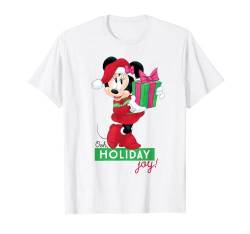 Disney Santa Minnie Mouse Present Ooh Holiday Joy T-Shirt T-Shirt von Disney