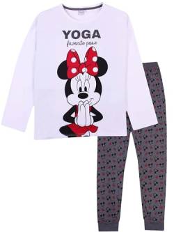 Disney Schlafanzug für Damen, mit Minnie Maus, Marie Cat und Dumbo. Damen-Pyjama-Sets für Frauen. Luxuriöse weiche Baumwolle, perfekte Damen-Nachtwäsche., Off White Yoga, 46 von Disney