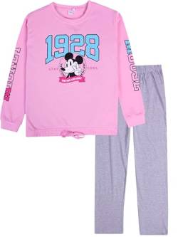 Disney Schlafanzug für Damen, mit Minnie Maus, Marie Cat und Dumbo. Damen-Pyjama-Sets für Frauen. Luxuriöse weiche Baumwolle, perfekte Damen-Nachtwäsche., Pink Cool, 46 von Disney