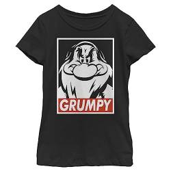 Disney Snow White Grumpy Streetwear Poster Girls Standard T-Shirt, Black, X-Small von Disney