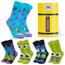 Disney Socken für Damen, Lustige Socken mit Motiv 5er-Pack (Grün/Blau) von Disney