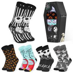 Disney Socken für Damen, Lustige Socken mit Motiv 5er-Pack (Schwarz) von Disney