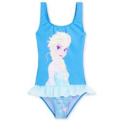 Disney Stitch Badeanzug Kinder Mädchen Schwimmanzug Frozen Ariel Bademode für Mädchen und Jungen Teenager 2-14 Jahre Strandkleidung Sommer Schwimmbade (Blau ELSA, 5-6 Jahre) von Disney