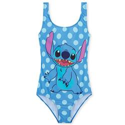 Disney Stitch Badeanzug Kinder Mädchen Schwimmanzug Frozen Ariel Bademode für Mädchen und Jungen Teenager 2-14 Jahre Strandkleidung Sommer Schwimmbade (Blau Stitch, 7-8 Jahre) von Disney