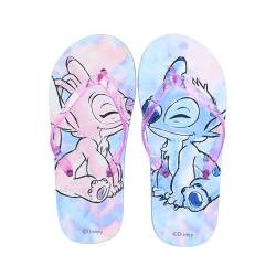 Disney Stitch Flip-Flops für Mädchen, Sommer Sandalen Zehentrenner mit Stitch und Angel, Größe EU 28/29 von Disney