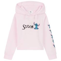 Disney Stitch Kapuzenpullover Mädchen Cropped Hoodie Kinder Teenager 7-14 Jahre - Hoodie Mädchen Geschenke (13-14 Jahre, Rosa) von Disney