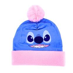 Disney Stitch Mütze für Mädchen, Wintermütze für Mädchen, Hut Mütze, Bommelmütze, Winteraccessoires für Kinder von Disney