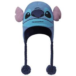 Disney Stitch Mütze und Schal Set mit Handschuhen für Mädchen (Blau 1 Stück) von Disney