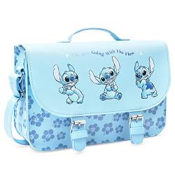 Disney Stitch Umhängetasche Mädchen Schultertasche Kinder (Blau) von Disney