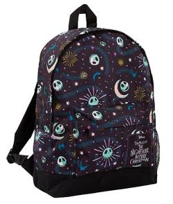 Disney The Nightmare Before Christmas Rucksack für Kinder und Erwachsene, große Kapazität, Jack Skellington College-Schultasche, Schwarz , Einheitsgröße, Rucksack von Disney