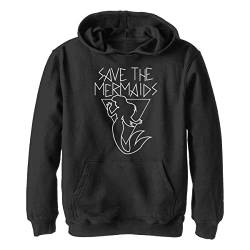 Disney Unisex Kinder Save The Mermaids Hoodie, Schwarz, M von Disney