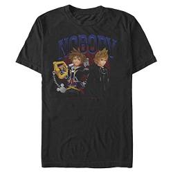 Disney Unisex Kingdom Hearts Nobody Circle Organic Short Sleeve T-shirt, Schwarz, L von Disney