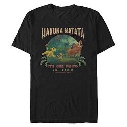 Disney Unisex The Lion King Tommy Matata Organic Short Sleeve T-shirt, Schwarz, XXL von Disney