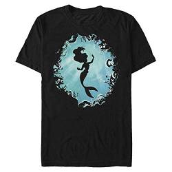 Disney Unisex The Little Mermaid-Ariels Grotto Organic Short Sleeve T-Shirt, Black, XXL von Disney