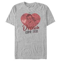 Disney Unisex Villains-Dream Come True Organic Short Sleeve T-Shirt, Melange Grey, XXL von Disney