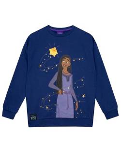 Disney Wish Sweatshirt | Wish Sweatshirt Mädchen | Kinder Pullover Mädchen | Blau 104 von Disney