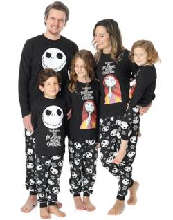 Disney der Albtraum vor Weihnachtsfamilie Pyjamas Männer Frauen Jungen Mädchen 5-6 Jahre von Disney