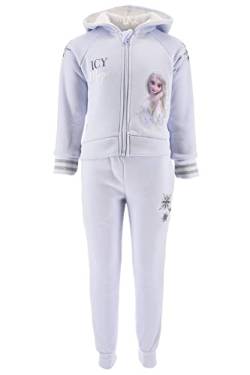 Frozen Jogginganzug Mädchen Trainingsanzug 100% Baumwolle, Warm Winter Jogginghose und Kapuzenpullover HellBlau-4jahre von Disney