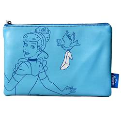 Half Moon Bay Disney Cinderella Tasche – Reisetasche – 16 x 24 cm – Kosmetiktasche – Geldmünztasche – Schule, blau, 16x24cm, Beutel von Disney
