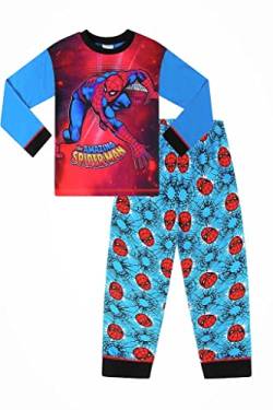 Jungen Marvel Spiderman langes Pyjama-Set W22 rot blau, rot, 104 von Disney