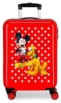 Kabinenkoffer Mickey & Pluto Stars und Minnie Fabulous Rot Mickey & Pluto, Sterne, Rot Maleta Cabina von Disney