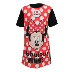 Mädchen Minnie Maus Nachthemd (7–8 Jahre), Schwarz , 7-8 Jahre von Disney