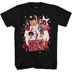 Mens High School Musical Shirt - High School Musical Troy Bolton, Sharpay Evans, Gabriella Montez Graphic T-Shirt (Black, Large) von Disney