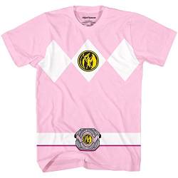 Power Rangers Pink Costume T-Shirt(Pink,X-Small) von Disney