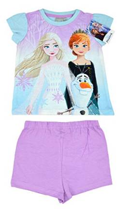 Pyjama-Set für Mädchen, Motiv "Die Eiskönigin - Völlig unverfroren", offizielles Lizenzprodukt, Elsa, Anna Olaf Gr. 3-4 Jahre, Gefroren 2 von Disney