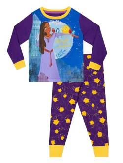 QZUKDisney Wish Schlafanzug | Wish Schlafanzüge Für Mädchen | Schlafanzug Baumwolle | Lila 104 von Disney