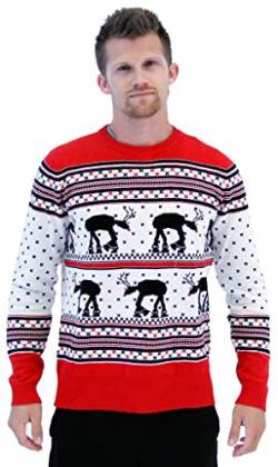 Star Wars AT-AT Reindeer Ugly Christmas Sweater (Adult XXXX-Large) von Disney