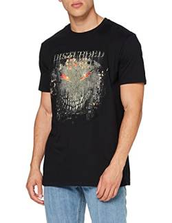 Disturbed Herren Feuer dahinter T-Shirt, Schwarz, L von Disturbed