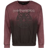 Disturbed Sweatshirt - Believe Symbol - S bis XXL - für Männer - Größe M - dunkelrot  - Lizenziertes Merchandise! von Disturbed