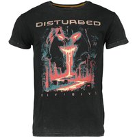 Disturbed T-Shirt - EMP Signature Collection - S bis 3XL - für Männer - Größe S - grau  - EMP exklusives Merchandise! von Disturbed