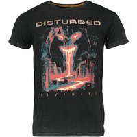 Disturbed T-Shirt - EMP Signature Collection - S bis 3XL - für Männer - Größe XL - grau  - EMP exklusives Merchandise! von Disturbed