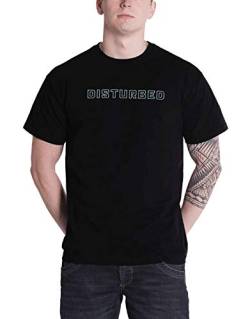 Disturbed T Shirt I Am A One Band Logo Nue offiziell Herren Schwarz XXL von Disturbed