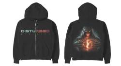 Disturbed Unisex Divisive Hoodie mit Reißverschluss Kapuzenpullover, Schwarz, X-Large von Disturbed