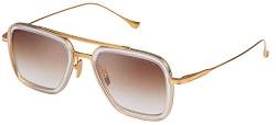 DITA Sonnenbrillen FLIGHT.006 Clear Crystal Yellow Gold K/Brown Shaded 52/22/144 Herren von Dita