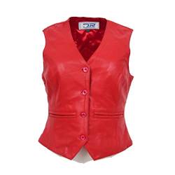 Divergent Retail DR212 Damen Klassische Lederweste Rot, Rot/Ausflug, einfarbig (Getaway Solids), 16 von Divergent Retail