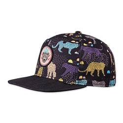 Djinns - Gepard Linen (Black) - Snapback Cap Baseballcap Hat Kappe Mütze Caps von Djinns