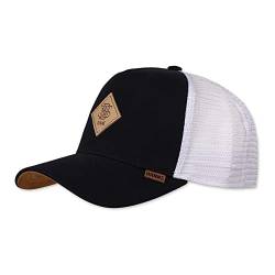 Djinns - Jersey Patch (Black/White) - Trucker Cap Meshcap Hat Kappe Mütze Caps von Djinns