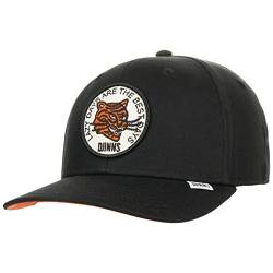 Djinns - Lazy Tiger (Black) - 6 Panel TrueFit Curved Visor Dad Cap Baseballcap Hat Kappe Mütze Caps von Djinns