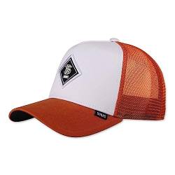 Djinns - Match DNC (White/rost) - Trucker Cap Meshcap Hat Kappe Mütze Caps von Djinns