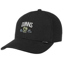 Djinns - Nothing Club Piqué (Black) - TrueFit Curved Visor Dad Cap Baseballcap Hat Kappe Mütze Caps von Djinns