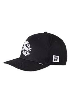 Djinns Strapback Cap 6P TRUEFIT IOI Music is Life Black Schwarz, Size:OneSize von Djinns