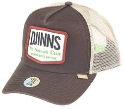 Djinns Trucker Cap Nothing Club #2 HEATDYE Dark Brown, Size:ONE Size von Djinns