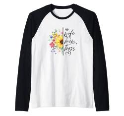 Wife Mom Boss Geburtstag für Mutter Sonnenblume Muttertag Raglan von Djos