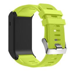 Armband Kompatibel mit Garmin Vivoactive HR Armband - Sport Silikon Uhrenarmband Replacement Wechselarmband Ersatzarmband für Garmin Vivoactive HR Smartwatch (Gelb) von Dkings